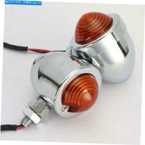 N[p[c }nVirago XV 250 500 535 700 750 920 1100̃yAN[^[MCg Pair Chrome Turn Signal Lights For Yamaha Virago XV 250 500 535 700 750 920 1100