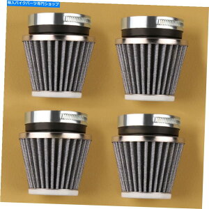 N[p[c GS1000 GS750 GT550̂߂4pc 54mmGAtB^[NR[ 4pc 54mm Air Filter Chrome Cone for Suzuki GS1000 GS750 GT550 US