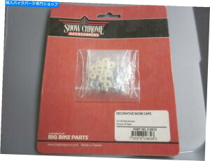 N[p[c 2/4TCỸlŴ߂̑IȃV[̖XqPk 3-50 / 10 NOS Show Chrome 10 PK Of Decorative Show Caps For 2/4 Size Screws 3-50/10