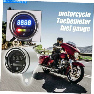 N[p[c 12V LEDfW^^R[^[̔RQ[WChrome for Honda VTX 1300 1800 C R S Retro 12V LED Digital Tachometer Fuel Gauge Chrome for Honda VTX 1300 1800 C R S RETRO