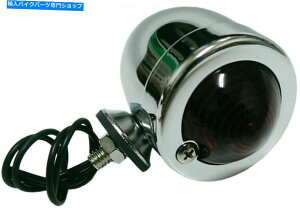 N[p[c Neۃ}[J[CgԃYVOtBgn[hhCun[[_rbh\ Chrome Bullet Marker Light Red Lens Single Filament Harddrive HARLEY DAVIDSON