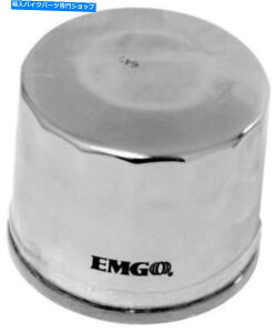 N[p[c G~S}CNKXICtB^[N10-82222z_//}ntBbg Emgo Micro Glass Oil Filter Chrome #10-82222 fits Honda/Kawasaki/Yamaha