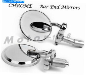 N[p[c 3 "Chrome 7/8"nho[Gh~[pI[goCJtF[T[{bnNu} 3"CHROME 7/8"HANDLE BAR END MIRRORS For MOTORCYCLE CAFE RACER BOBBER CLUBMAN