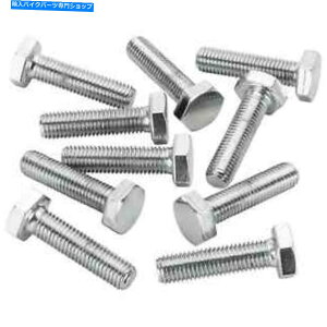 �N���[���p�[�c �R���j�[��HHC-653 1/4-28 x 1����Chrome�Z�p�w�b�h�{���g10�p�b�N Colony #HHC-653 1/4-28 x 1 length Chrome Hex Head Bolt 10 pack USA made