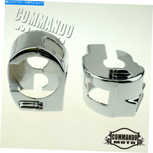N[p[c }nV-STAR XVS 650JTLVulcan900 2000p2{N[XCb`nEWOJo[ 2x Chrome Switch Housing Cover For Yamaha V-Star XVS 650 Kawasaki Vulcan900 2000