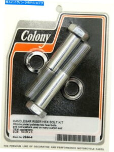 N[p[c n[[CU[{gZbgZpwbhX^C1/2-20 x 3 Chrome Colony 2244-4 Harley Riser Bolt Set Hex Head Style 1/2-20 x 3 Chrome Colony 2244-4