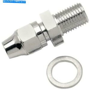 N[p[c DS 3/8 "-24jNPTu[LtBbeBOXg[gN DS 3/8"-24 Male NPT Brake Fitting Straight Chrome