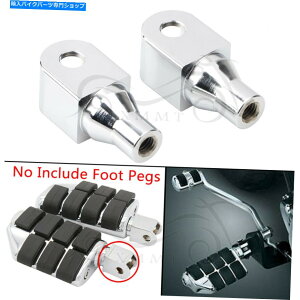 クロームパーツ Honda Shadow 1100 Spirityのためのクロムフロント&リアフットペグマウントボルトアダプタ Chrome Front &Rear Foot Pegs Mounting Bolts Adapter For Honda Shadow 1100 Spirit