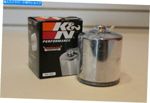 N[p[c 1996-1998n[[_rbh\t[hLOKNN[ICtB^[ K&N Chrome Oil Filter for 1996-1998 Harley Davidson FLHR Road King