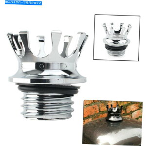 N[p[c N[LONEKX^NICLbvEXbhtBbgn[[X|[cX^[ Chrome King Crown Gas Tank Oil Cap Right-hand Thread Fit Harley Sportster