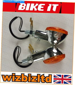 N[p[c ߐF̃Yinduceche]Ԃ̃Ndq}[NL̖ڂ̕ՓIȎwW Bikeit Chrome E-Marked Cat-Eye Universal Indicators with Amber Lens INDUCECHE