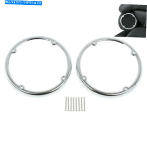 �N���[���p�[�c Harley 14up Flhtk Tri Electra Glide�̂��߂̃N���[���㕔�c�A�[ - �p�b�N�X�s�[�J�[�g���� Chrome Rear Tour-Pak Speaker Trim For Harley 14up FLHTCU FLHTK Tri Electra Glide�y���s�A���i�z