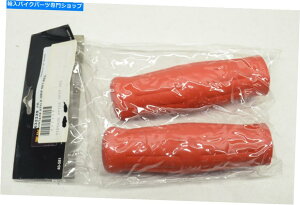 N[p[c JX^N[632339re[WX^C̐ԂObvZbgX|[cX^[rbOcCmX Custom Chrome 632339 Vintage Style Red Grip Set Sportster Big Twin NOS