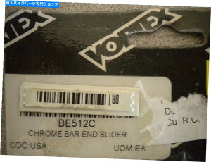 N[p[c 01-09 GSX750 GSX1000 GSX1000 GSX1000 97-09 GSX600 BE512CpNOSQN[o[GhXC_[ NOS Vortex Chrome Bar End Sliders for 01-09 GSX750 GSX1000 97-09 GSX600 BE512C