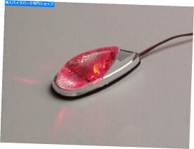 クロームパーツ LEDマーカーライト、ミニフラッシュMT。クロムボディ、赤（1 LED）W / B LED MARKER LIGHTS, MINI-FLUSH MT. CHROME BODY, RED (1 LED) W/B
