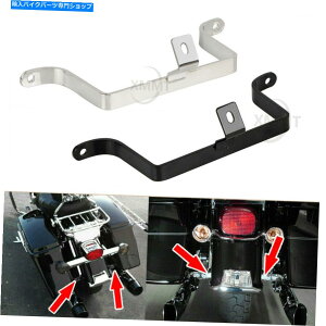N[p[c ubNNThobOtF_[T|[guPbg̃n[[cA[OCht` Black&Chrome Saddlebag To Fender Support Bracket For Harley Tour Glide FLTCU