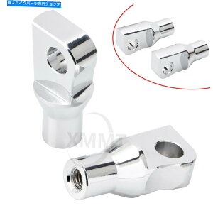 クロームパーツ ハーレーロードグライドCVO超フルトゥスのためのマウントアダプタマウントアダプタ Male Mount Footpeg Support Mount Adapter For Harley Road Glide CVO Ultra FLTRUSE