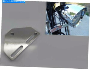 クロームパーツ ハーレークルーザーチョッパーツーリング用クロームボトムマウントヘッドライトブラケットアダプタ Chrome Bottom Mount HEADLIGHT Bracket Adapter For Harley Cruiser Chopper Touring