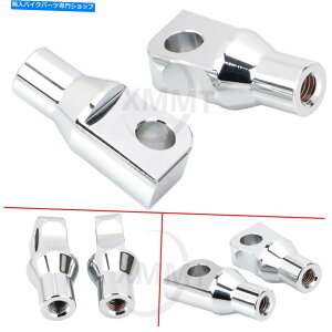 クロームパーツ Harley Electra Glide Fatboy V-Rod FXDWG用クロムフットペグマウントボルトアダプター Chrome Footpeg Mounting Bolt Adapter For Harley Electra Glide Fatboy V-Rod FXDWG