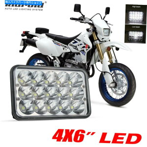 N[p[c Suzuki DRZ250 DRZ400S DRZ400SM[^[p4×6 "LEDwbhCgHi-LoV[r[ 4x6" LED Headlight Hi-Lo Sealed Beam For Suzuki DRZ250 DRZ400S DRZ400SM Motor