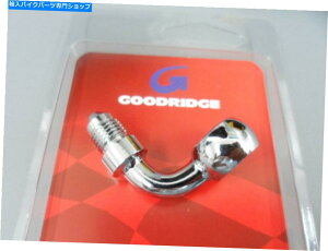 �N���[���p�[�c NOS�O�b�h���b�W90�x-03�j������7/16�N���[���o���W���[�A�_�v�^�[599-03-04 NOS Goodridge 90 Degree -03 Male To 7/16 Chrome Banjo Adapter 599-03-04CH�y���s�A���i�z