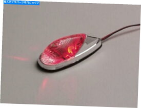 クロームパーツ LEDマーカーライト、ミニフラッシュMT。クロムボディ、赤（1 LED） LED MARKER LIGHTS, MINI-FLUSH MT. CHROME BODY, RED (1 LED)