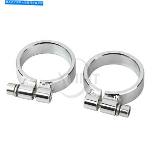 N[p[c 2s[XNGL][XgNv̓n[[X|[cX^[XLCH55 XLH XLRTT XLH XLCH UŜ߂ɃtBbg܂B 2Pcs Chrome Exhaust Clamps Fit For Harley Sportster XLCH55 XLH XLRTT XLH XLCH US