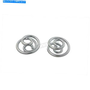 N[p[c V-Twin Manufacturing Chrome 1 InBV[gXvOZbg - 13-0742 V-Twin Manufacturing Chrome 1 in. Seat Spring Set - 13-0742