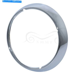 N[p[c 7 "n[[c[O94-19̂߂̃gOJo[tBbg 7" Chrome Aluminum Head Light Lamp Trim Ring Cover Fit for Harley Touring 94-19