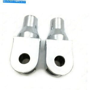 クロームパーツ ホンダシャドウエース/スピリット/エアロ750用クロームフットペグマウントボルトアダプタ Chrome Foot Pegs Mounting Bolts Adapter For Honda Shadow ACE /Spirit /Aero 750