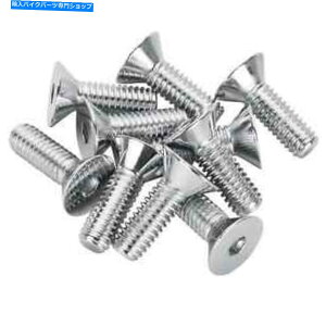 �N���[���p�[�c �R���j�[��FHS-167 5 / 16-18 x 1�����N�����t���b�g�w�b�h�A�����{���g10�p�b�N Colony #FHS-167 5/16-18 x 1 length Chrome Flat Head Allen Bolt 10 pack USA made