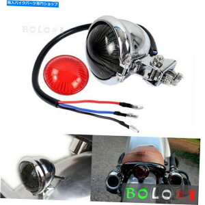 N[p[c BatesX^C̃N[u[LTaillightg12V LEDe[CgDavidson Bates Style Chrome Brake Taillight Retro 12V LED Tail Light For Harley Davidson