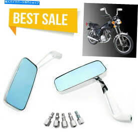 クロームパーツ 2ピースオートバイリアビューミラークロム10mm 8mmフィットホンダスズキヤマハハーレー 2pcs Motorcycle Rear view Mirror Chrome 10mm 8mm Fits Honda Suzuki Yamaha Harley