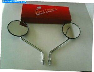 N[p[c ~[10mmNEhE}nyʃf?19.95 Mirrors 10mm Chrome Round Left & Right Early Yamaha Lightweight models ? 19.95