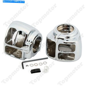 N[p[c Harley VRSC DYNA SOFTAIL ROAD KINK XLpN[XCb`nEWOJo[P[XLbg Chrome Switch Housing Cover Case Kit For Harley VRSC Dyna Softail Road King XL