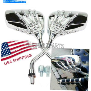 N[p[c XYLBoulevard C50 C90 M50 M90 M109R̂߂̃NXPgnh̃~[ Chrome Skeleton Hand Side Mirrors For Suzuki Boulevard C50 C90 M50 M90 M109R