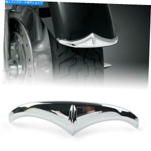 N[p[c n[[_rbh\̂߂̌pNtgtF_[̍Ő[̃ANZggtBbg Replacement Chrome Front Fender Leading Edge Accent Trim fit for Harley Davidson