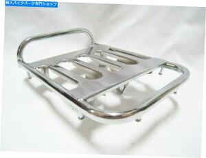N[p[c z_JuXebvX[pX|[gC50 C65 C70 C90AN[bObNiAj HONDA CUB STEP THRU PASSPORT C50 C65 C70 C90 REAR CHROME LUGGAGE RACK (A)