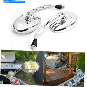 �N���[���p�[�c ���vn vulcan�N���V�b�N�h���t�^�[800�̂��߂̃J�X�^���I�[�o���T�C�h���A�r���[�~���[ Custom Oval Side Rear View Mirrors For Kawasaki VN Vulcan Classic Drifter 800