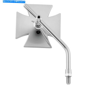 N[p[c oCJ[̑I}^NXN~[WOXe Biker's Choice Maltese Cross Left Side Chrome Mirror w Long Stem