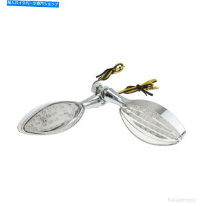 N[p[c c[ONAN[jo[TCgI[goCLED Stalk^[VOi}[J[ Touring Clear Chrome Universal Light Motorcycle LED Stalk Turn Signal Marker