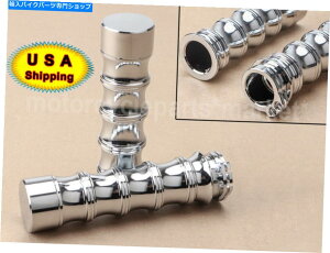 N[p[c yAN[CNCXPg1 ''n[[_CiX|[cX^[\tgVbĥ߂̎Obv Pair Chrome CNC Skeleton 1'' Hand Grips For Harley Dyna Sportster Softail V-Rod