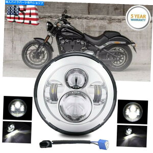 N[p[c 7 "C`LEDvWFN^[NnC/[wbhCg̃n[[Xg[gOCh\tgFLHX 7"inch LED Projector Chrome Hi/Lo Headlight For Harley Street Glide Softail FLHX