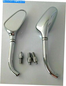 N[p[c jo[T8mm 10mmNI[goCStNu~[z_N[U[YɃtBbg Universal 8MM 10MM Chrome Motorcycle Golf Club Mirrors Fit For Honda Cruisers
