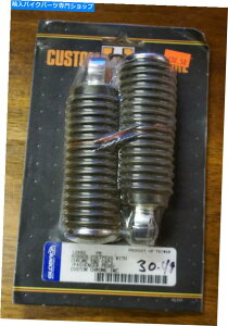 N[p[c JX^NЃO[o[^[X|[cS̃yON[GhLbv Custom Chrome Inc. Global Motorsport Rubber Foot Pegs With Chrome End Caps