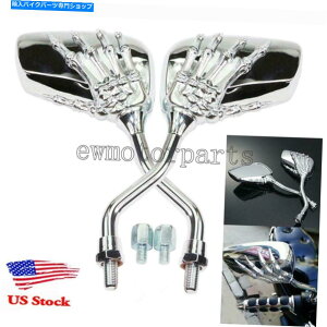 N[p[c Suzuki Boulevard C50 C90 C109R M109R M50 M90pN[XJobN~[ Chrome Skull RearView Mirrors For Suzuki Boulevard C50 C90 C109R M109R M50 M90