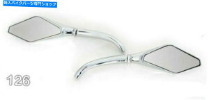 N[p[c N[~[iStX^Cjn[[_rbh\JX^oCNgbNI[goC126 Chrome Mirrors (Golf style) Harley Davidson Custom Bike Metric Motorcycles 126