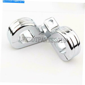 �N���[���p�[�c 1-1 / 4 �N�����t�b�g�y�O�}�E���g�N�����v�p�n�[���[�G���N�g���O���C�h�E���g������Flhtk 1-1/4 Chrome Footpegs Mount Clamps for Harley Electra Glide Ultra Limited FLHTK�y���s�A���i�z