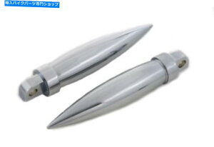 N[p[c V-TWIN 27-0731 - NOg[sh[X^CtbgybOZbg V-Twin 27-0731 - Chrome Long Torpedo Style Footpeg Set