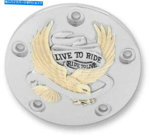 �N���[���p�[�c Chrome Gold Live�Ƀ��C�u�^�C�}�[�|�C���g�J�o�[�n�[���[�c�C���J��Dyna Softail 99-17 Chrome Gold Live to Ride Timer Points Cover Harley Twin Cam Dyna Softail 99-17�y���s�A���i�z